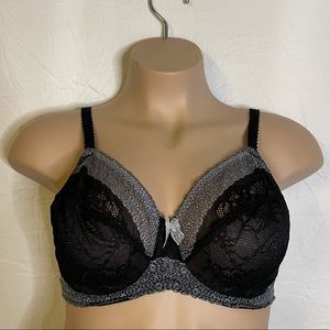 Black Wacoal Lace Bra 38DDD